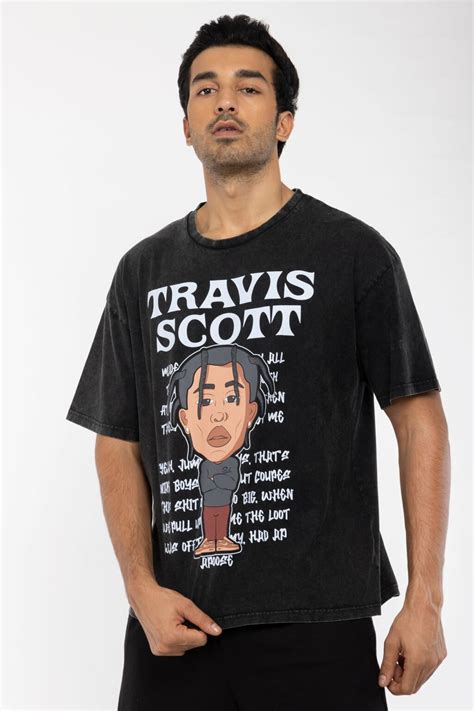 Travis Scott Faded Oversized T Shirt Bonkers Corner