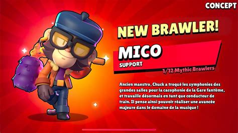 New Brawler Mico Is Here Brawl Stars Update Gifts Concept Youtube