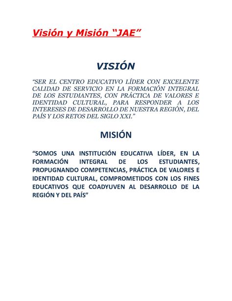 Calaméo Visión Y Misión