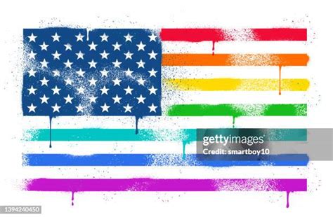 Rainbow American Flag Photos and Premium High Res Pictures - Getty Images