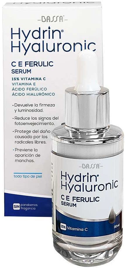 Thành phần Bassa Hydrin Hyaluronic Ce Ferulic đầy đủ