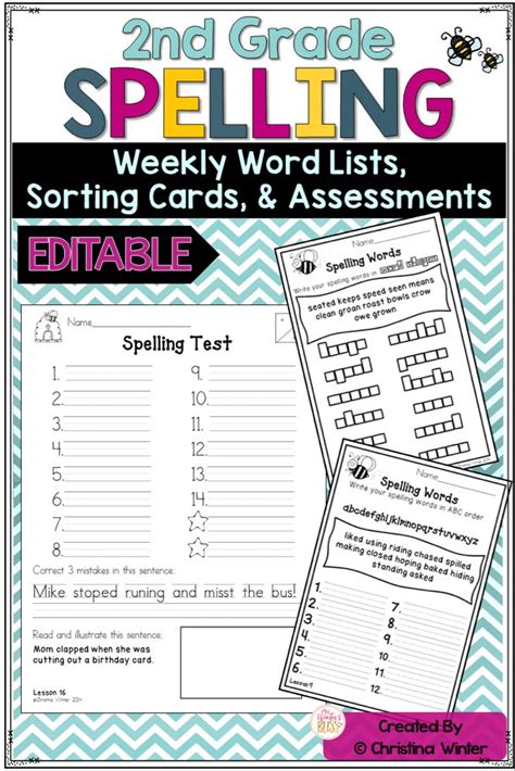 Free Editable Spelling Activities Artofit