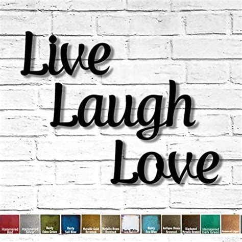 Amazon Live Laugh Love Metal Wall Art Home Decor Choose Your