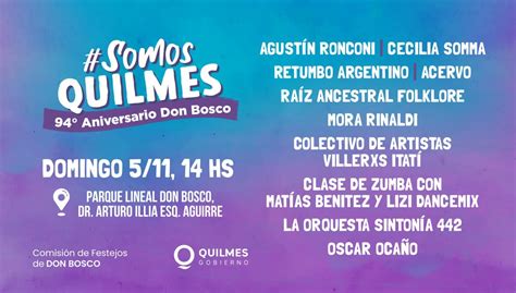 Quilmes El Municipio Celebrar El Aniversario De Don Bosco La