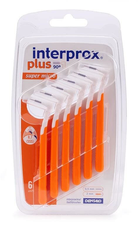 Interprox Plus Orange 0 7mm Super Micro Interdental Brush By Interprox