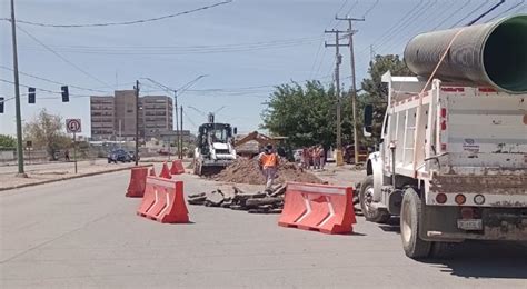 Reparó JMAS hundimiento en la Valentín trabaja en bacheo