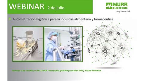 Murrelektronik Organiza Un Webinar Sobre Automatizaci N Higi Nica En