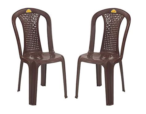 Supreme Plastic Dream Armless Chair Globus Brown Set Of Amazon In