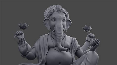 Lord Ganesha 3D Model $120 - .blend .fbx .obj - Free3D