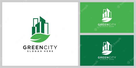 Premium Vector Green City Logo Vector Design Template