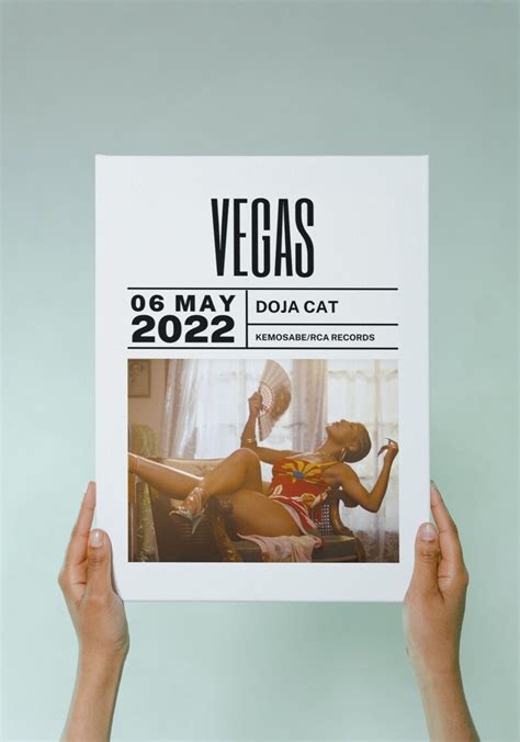 Vegas by Doja Cat Poster, Digital Download, Doja Cat Art, Office Art ...