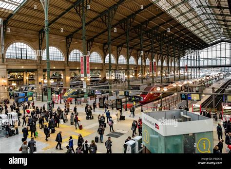 The Concourse At Gare Du Nord Railway Station In Paris The Busiest