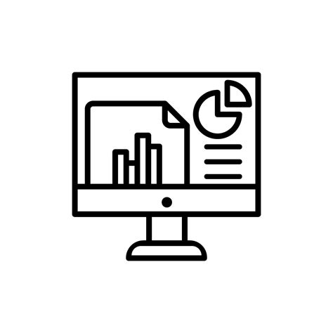 Business Analytics Icon Vector Data Analysis Illustration Sign Data Science Symbol Profit