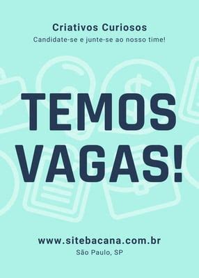 Explora Os Nossos Modelos Gratuitos De An Ncios De Vaga De Emprego Canva