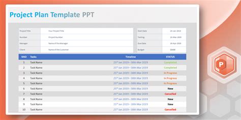 Free Ppt Project Plan Template - Printable Templates