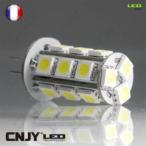 1 AMPOULE LED G4 18 LED SMD 5050 360 12V VDC BLANC FROID Ou CHAUD