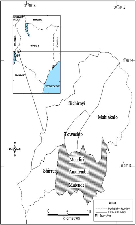 Map of Kakamega Town. Source: Author (2018). | Download Scientific Diagram