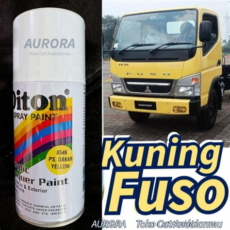 Cat Kuning Truk Trek Truck Canter Mitsubishi Fuso Mitsubisi Diton PS