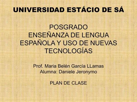 Plan de Clase Español Formas de Tratamiento Formal e Informal PPT