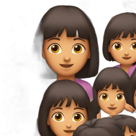 Dora Lexploratrice Avec Un Carre Ai Emoji Generator