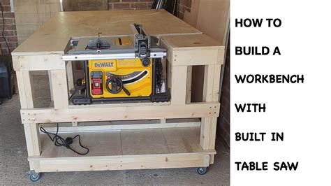 Mobile Table Saw Station Build For Dewalt Dw Free Plans