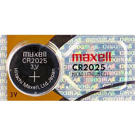 Maxell CR2025 Battery 3V Lithium Coin Cell 1 PC