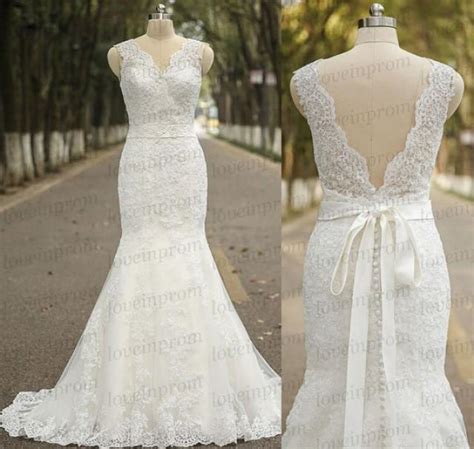 Lace Wedding Dress Cap Sleeve Appliqued Tulle Handmade Wedding Gowns