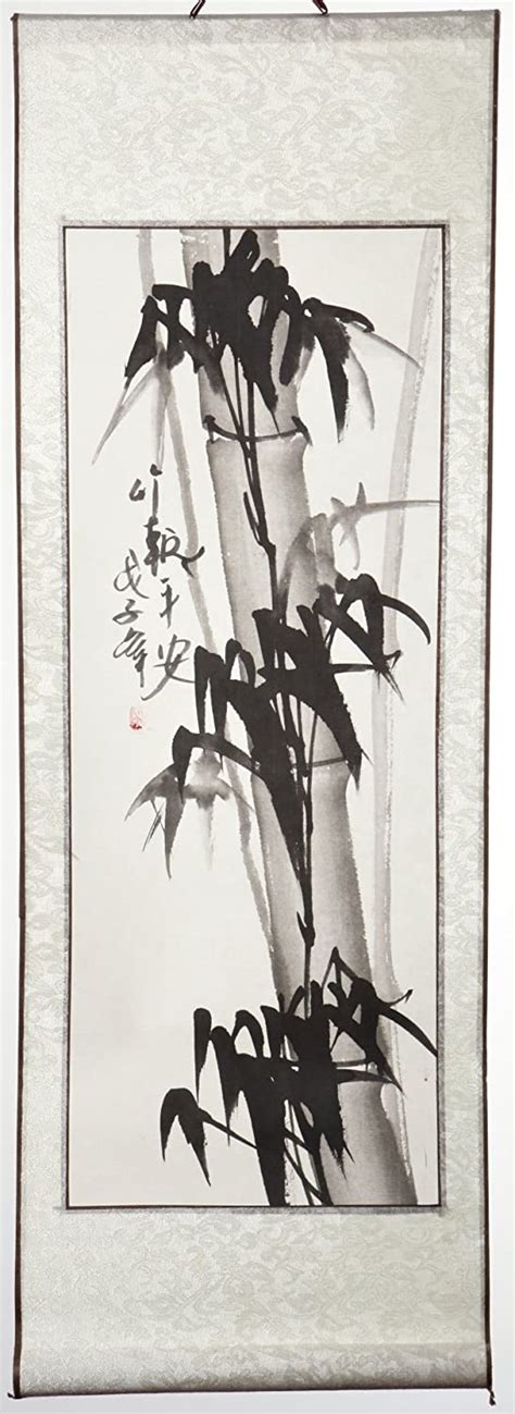 Amazon Chinese Watercolor Scroll Painting Chinese Bamboo