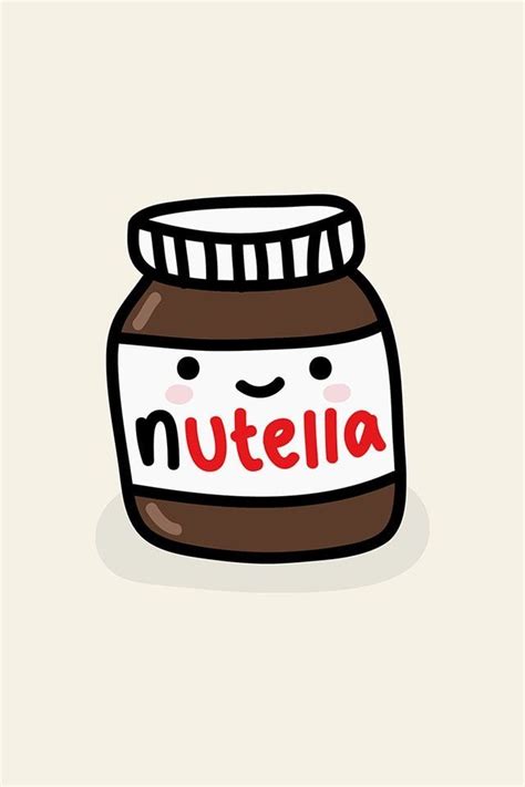 My old Nutella icon!! :D | Kawaii wallpaper, Kawaii doodles, Cute food drawings