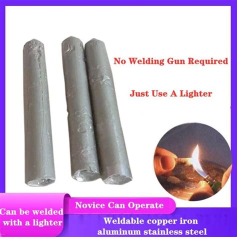 3PCS 6PCS Powder Cored Aluminum Welding Rod Low Temperature Easy Melt