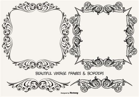 Vintage Frames and Borders Collection - Download Free Vector Art, Stock ...