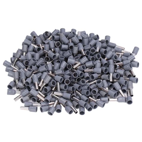 1000Pcs Insulated Ferrule Electrical Pin Crimp Terminals For 12 AWG