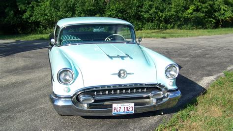 1955 Oldsmobile Series 98 Holiday Coupe at Chicago 2015 as F45 - Mecum ...