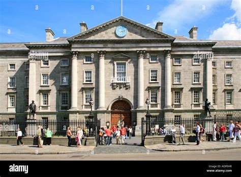 Main Entrance Of Trinity College In Dublin In Ireland Stock Photo Alamy