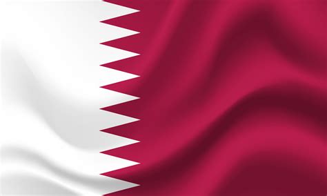 Vector Qatar flag. Flag of Qatar. Qatar flag illustration, background ...