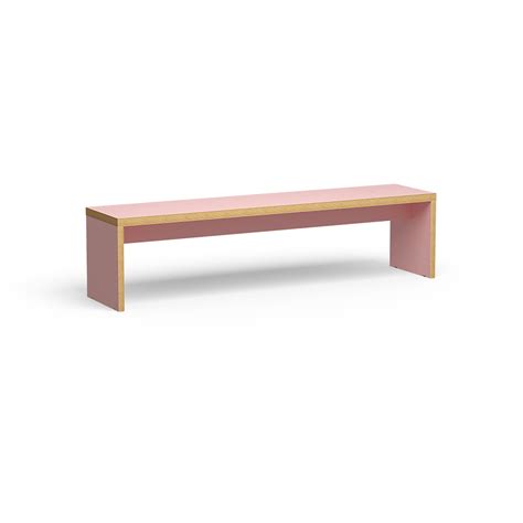 Bench, pink, 180cm | HKLIVING