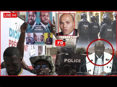 Direct Chez Ousmane Sonko La situation á cité keur Gorgui YouTube