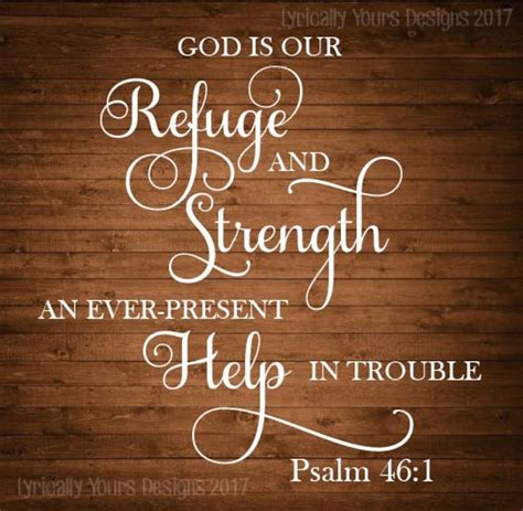 Psalm God Is Our Refuge And Strength Svg Pdf Jpeg Etsy