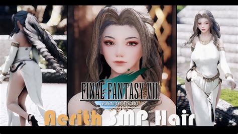 SKYRIM OUTFIT I Final Fantasy VII Aerith Hair SMP YouTube