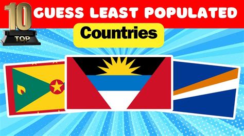 Guess Top 10 Least Populated Countries In The World Youtube