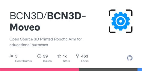 Github Bcn D Bcn D Moveo Open Source D Printed Robotic Arm For