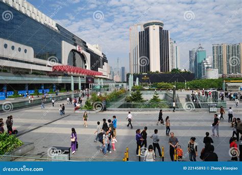 Shenzhen railway station editorial stock photo. Image of people - 22145893