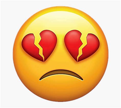 #emoji #corazonroto #emojisticker - Sad Broken Heart Emoji, HD Png Download , Transparent Png ...