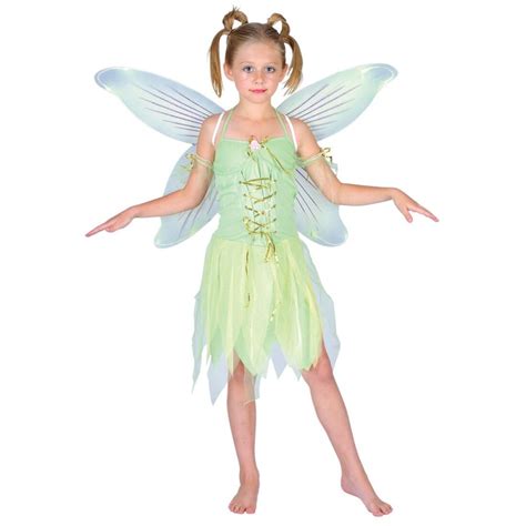 girls tinkerbell neverland fairy halloween costume cazaar