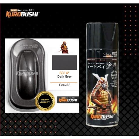 Jual Cat Semprot Samurai Kurobushi Pilok Pilox Samurai Dark Grey S314