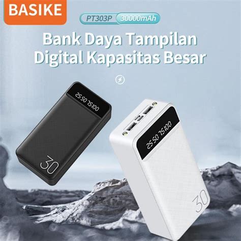 Jual Powerbank Mah Lampu Led Ganda Dual Input Dual Output Basike