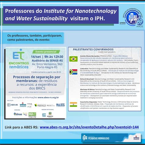 Professores Do Institute For Nanotechnology And Water Sustainability