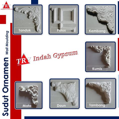 Jual Sudut Ornamen Gypsum Wall Moulding Try Indah Original Shopee