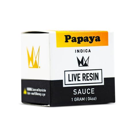 Papaya Live Resin Sauce G West Coast Cure Proper