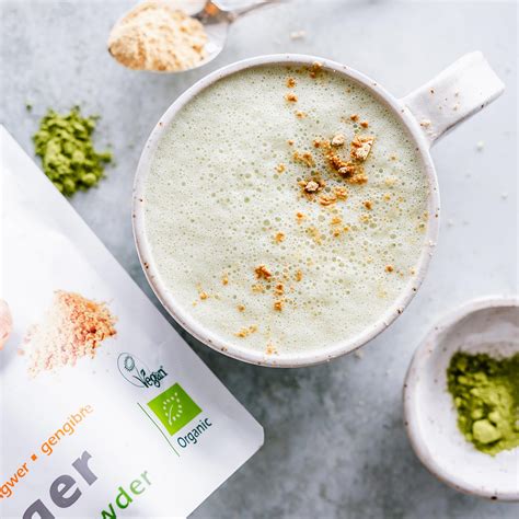 Receta Ginger Té Matcha Latte Aumenta tu nivel de energia